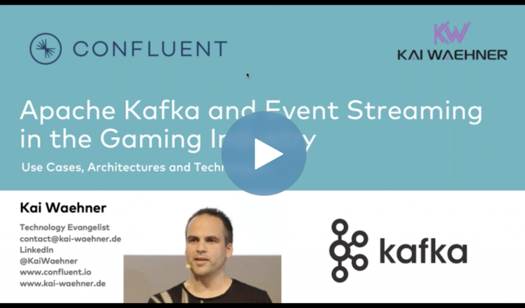 Kafka and Big Data Streaming Use Cases in the Gaming Industry