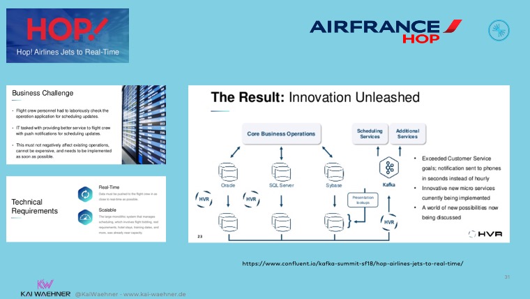 AirFrance Hop leveraging Apache Kafka for Real Time Event Streaming