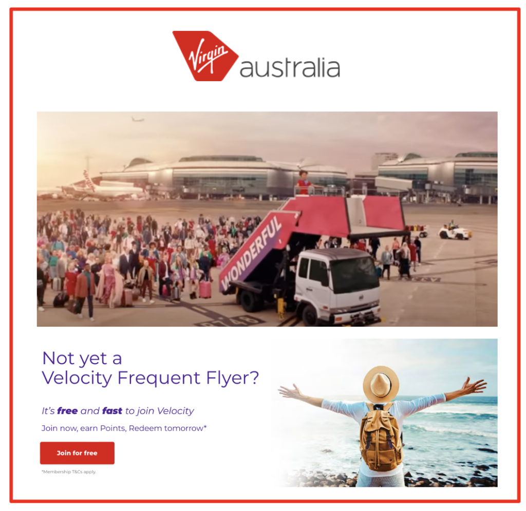 Velocity Frequent Flyer Loyalty Program of Virgin Australia