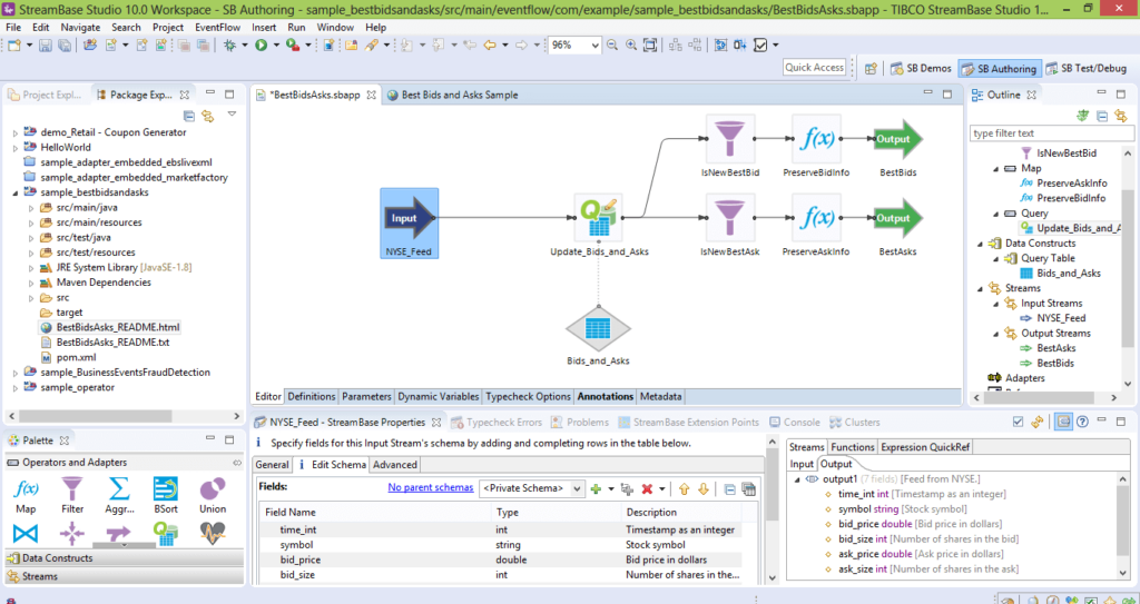 TIBCO StreamBase IDE