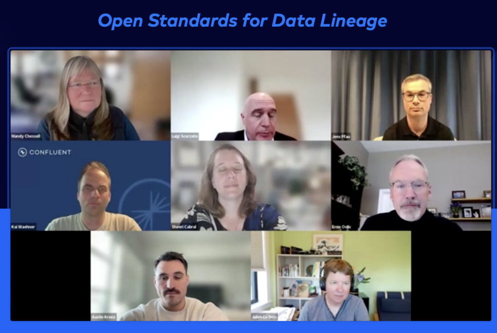 Data Lineage Panel with Confluent IBM Mantra Collibra Google OpenLineage Accenture