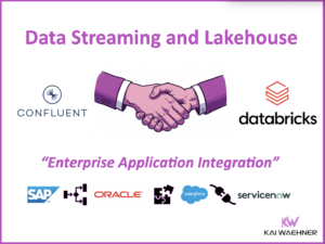 Enterprise Application Integration with Confliuent and Databricks for Oracle SAP Salesforce Servicenow et al