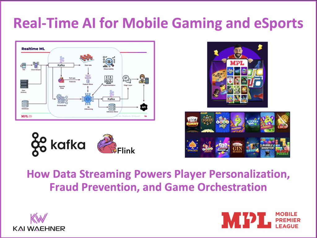 Real Time AI for Mobile Gaming and eSports at MPL with Data Streaming using Apache Kafka and Flink