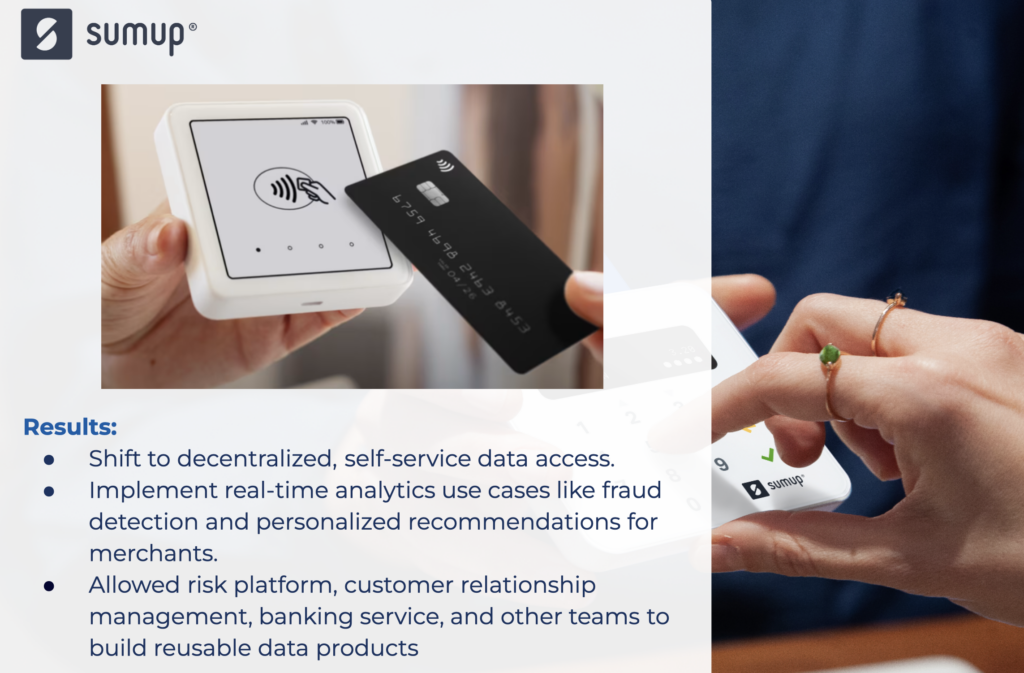 SumUp FinTech Data Products with Data Streaming using Apache Kafka and Confluent Cloud for Fraud Detection and Personalization