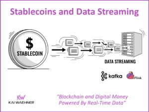 Stablecoins and Data Streaming with Kafka and Flink for Digital Money and Currency USDC USDT Blockchain
