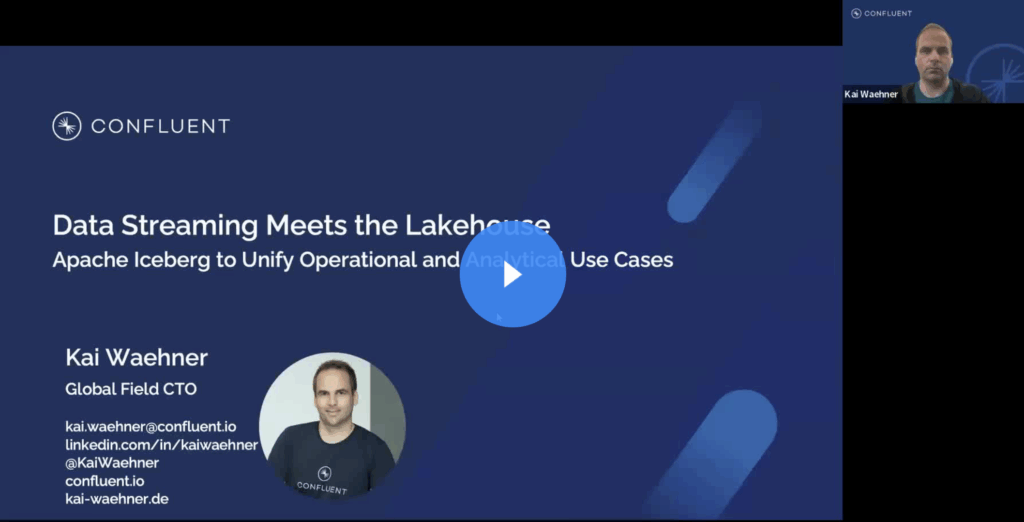 Kai Waehner Conference Talk about Apache Iceberg Kafka Flink at Open Source Data Summit OSDS